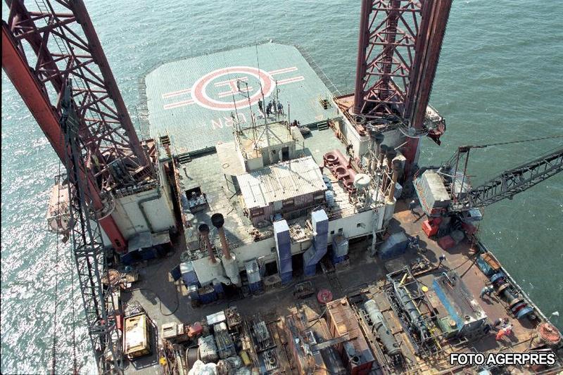 Platforma de extractie a petrolului in Marea Neagra, Foto: AGERPRES