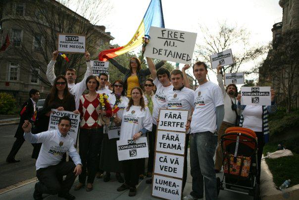 Protest pentru democratie in Moldova - Washington, D.C, Foto: USER UPLOADED