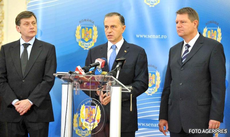 Antonescu, Geoana si Johannis, Foto: Agerpres