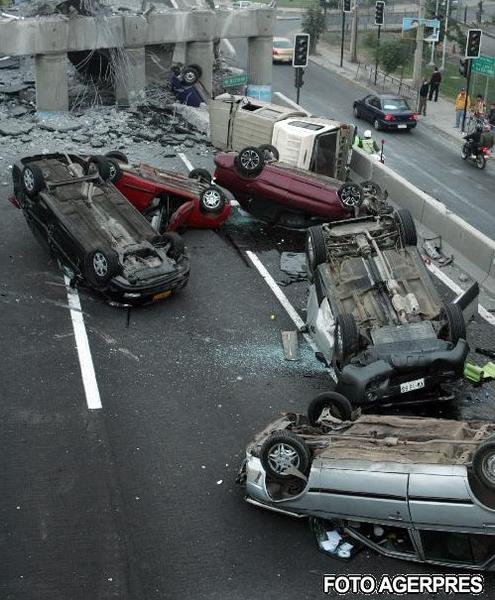 Imaginea dezastrului din Chile, Foto: Agerpres