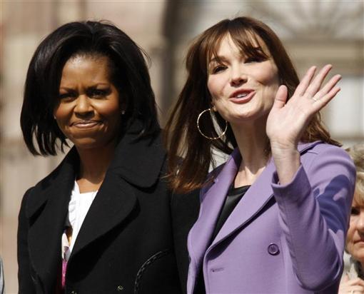 Michelle Obama si Carla Bruni, Foto: Reuters
