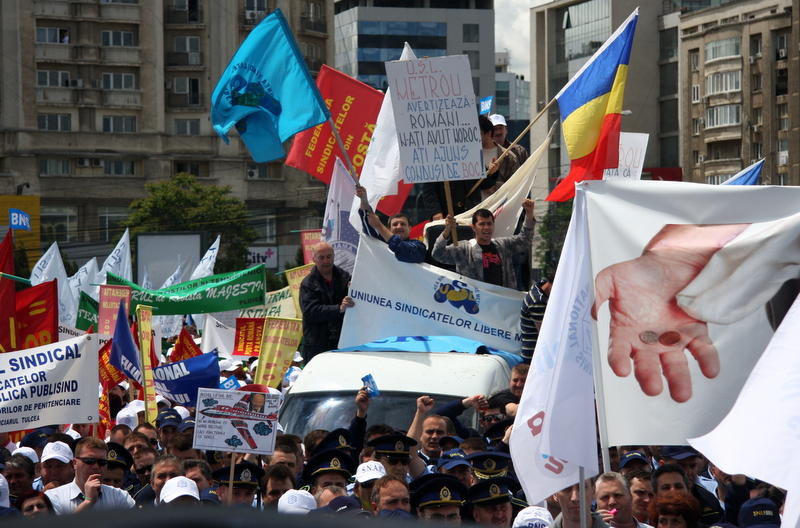 Protestul sindicatelor in Piata Victoriei [22], Foto: HotNews / DP