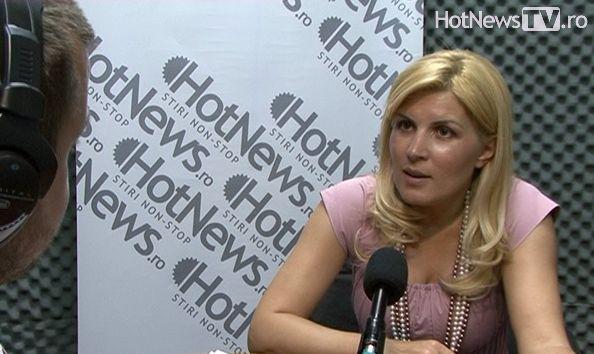 Elena Udrea in studioul HotNews.ro, Foto: HotNews.ro