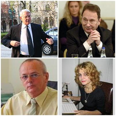 Melescanu, Dorneanu vs. Minea, Motoc, Foto: Colaj foto