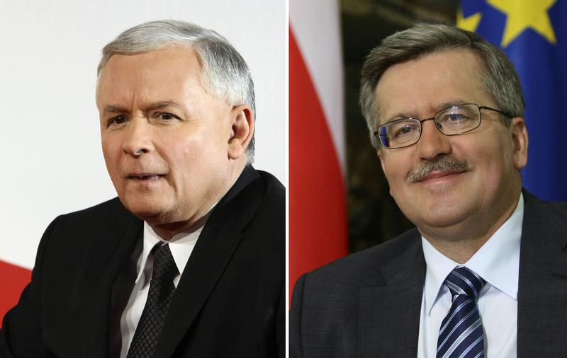 Jaroslaw Kaczynski si Bronislaw Komorowski, Foto: Reuters