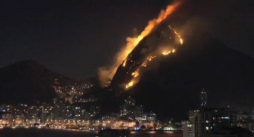 Focul din Rio de Janeiro, Foto: Captura Youtube.com