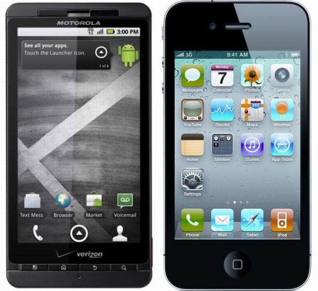 Droid X si iPhone 4, Foto: prelucrare HotNews