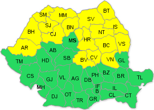 Cod galben, Foto: Administratia Nationala de Meteorologie