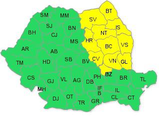 Noua atentionare meteo, Foto: ANM
