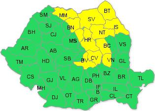 Cod galben 02.07.2010, Foto: Administratia Nationala de Meteorologie