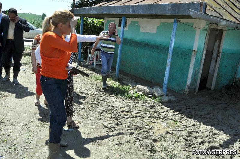 Elena Udrea, in municipiul Dorohoi, Foto: Agerpres