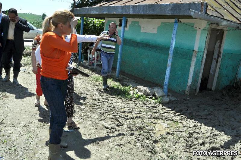 Elena Udrea, in municipiul Dorohoi, Foto: Agerpres
