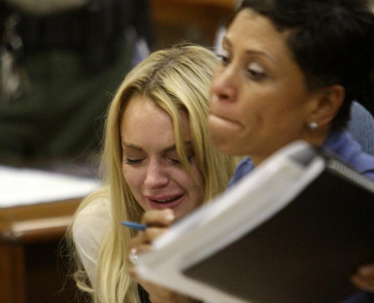 Lindsay Lohan, in lacrimi, Foto: Reuters