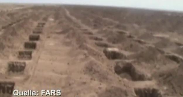 Iranienii au sapat morminte pentru soldatii SUA, Foto: Captura Youtube.com