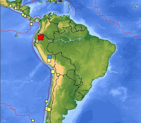 Seism in America de Sud, Foto: USGS