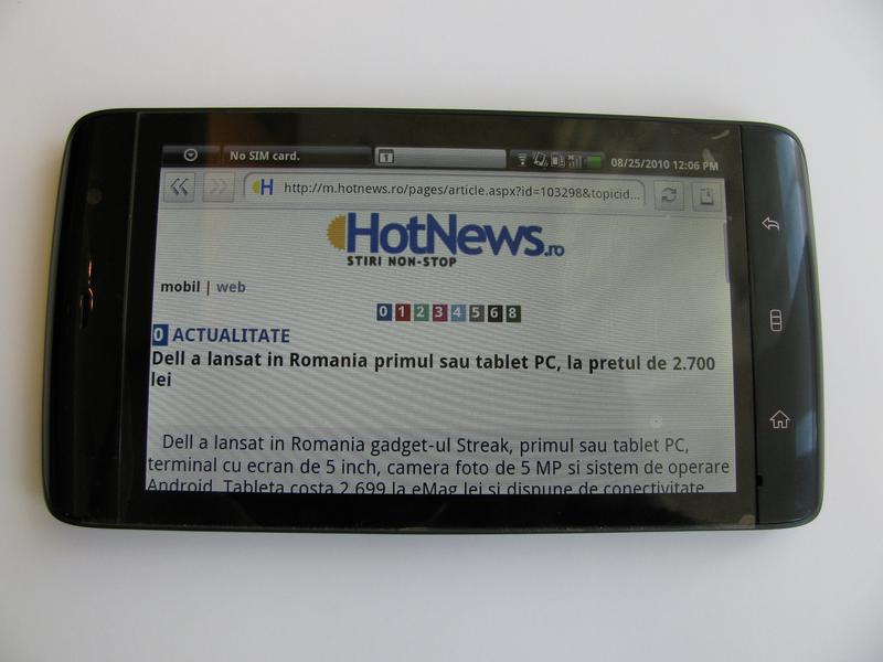 Dell Streak costa peste 600 de euro in tara, Foto: Hotnews