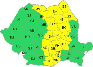 Ploi si grindina, Foto: ANM