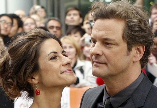 Colin Firth alaturi de sotia sa, Foto: Reuters