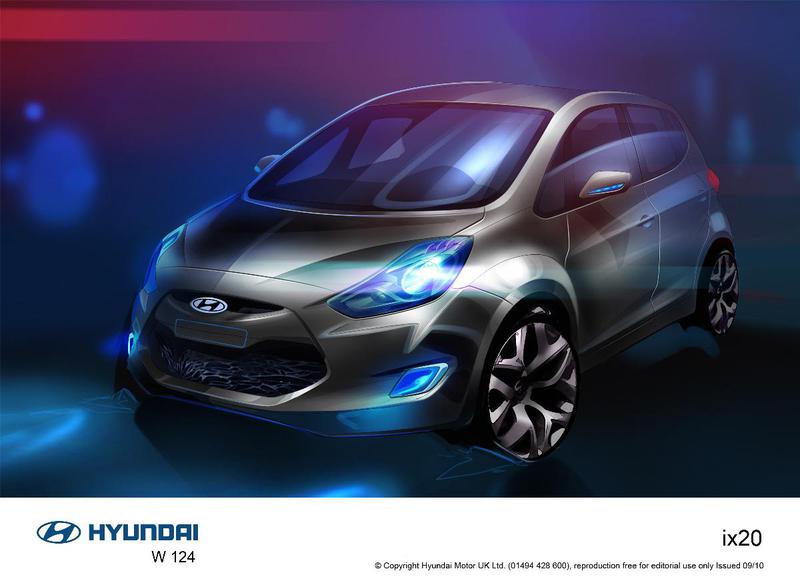 Schita Hyundai ix20, Foto: Hyundai Motor Co