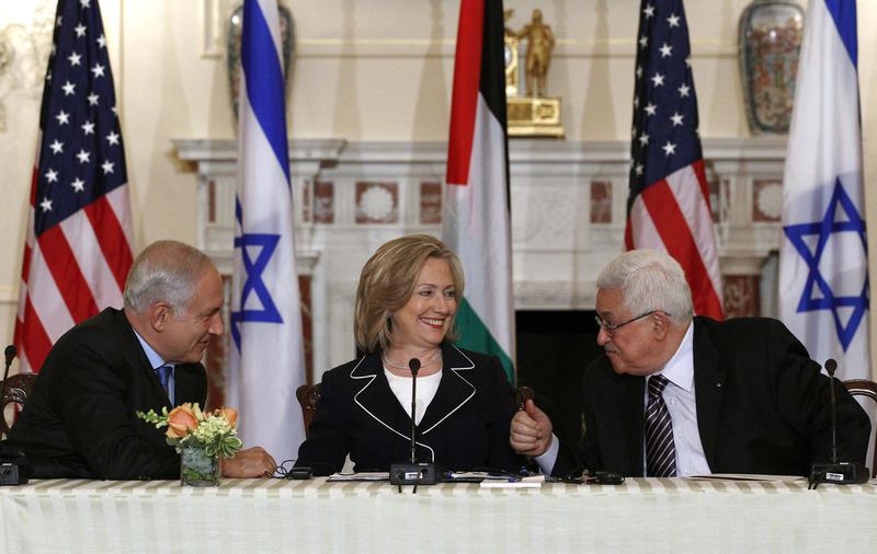 Benjamin Netanyahu, Hillary Clinton si Mahmoud Abbas lanseaza negocierile directe pentru pace, Foto: Reuters