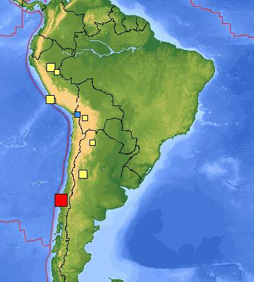Seism in America de Sud, Foto: USGS