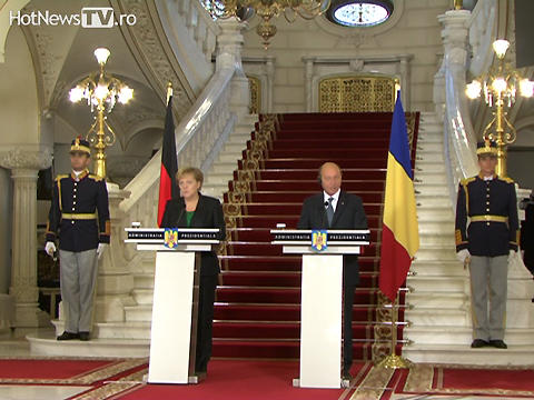 Merkel si Basescu, Foto: Hotnews