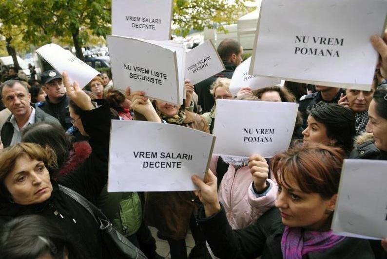 Proteste la Ministerul Finantelor, Foto: Agerpres