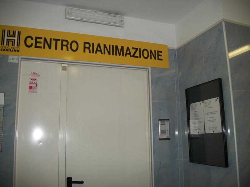 Sectia de reanimare a spitalului Casilino, unde este internata romanca , Foto: Hotnews