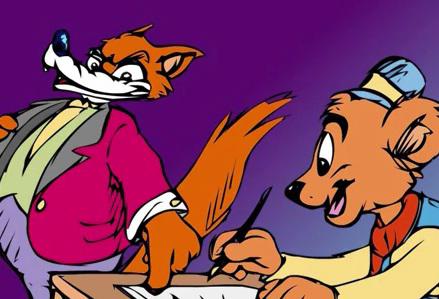 Ursul increzator, pacalit de vulpea vicleana, Foto: Captura Youtube.com