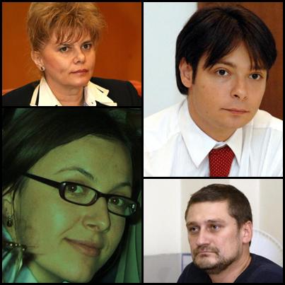 Corina Dumitrescu, Maria Cristina Ana, Victor Alistar si Mihai Rapcea, Foto: Colaj foto