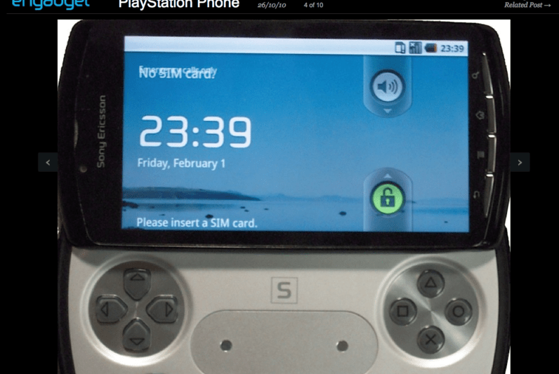 Telefonul PlayStation, Foto: Engadget.com