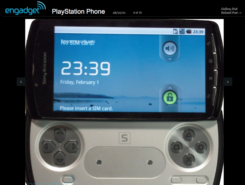 Telefonul PlayStation, Foto: Engadget.com