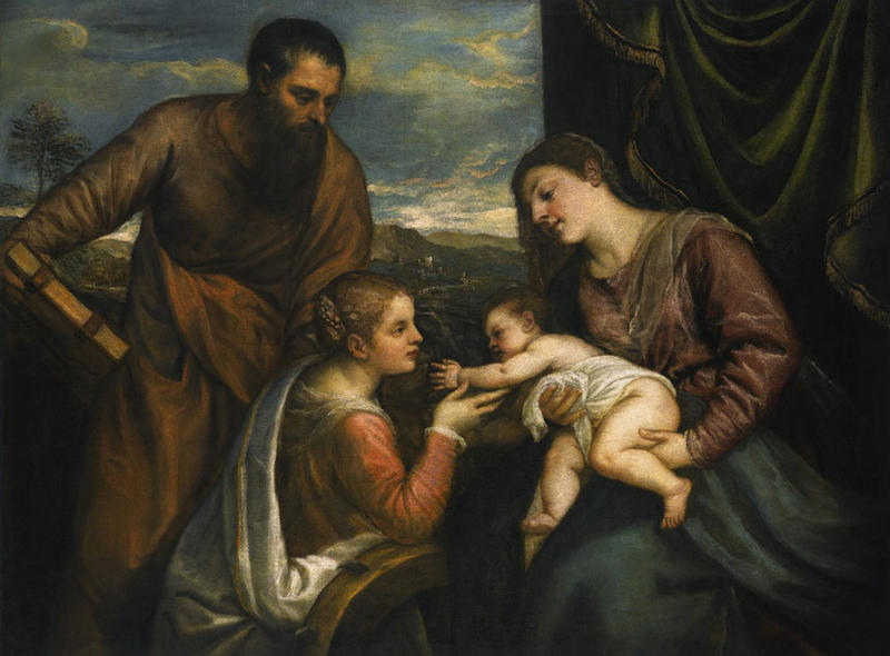 Madona cu Pruncul si sfintii Luca si Caterina din Alexandria, Foto: Sotheby's