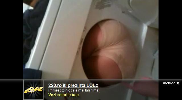 A ramas blocata in masina de spalat, Foto: Captura 220.ro