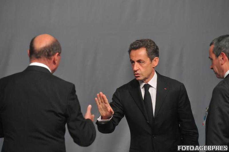 Basescu si Sarkozy, la Lisabona (1), Foto: Agerpres