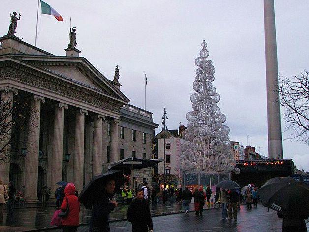 Bradul de Craciun, pregatit in Dublin, Foto: HotNews.ro