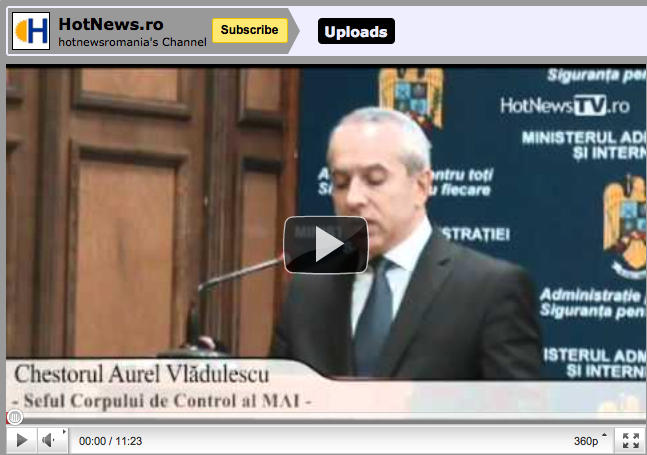 Aurel Vladulescu seful Corpului de Control al MAI, Foto: Hotnews
