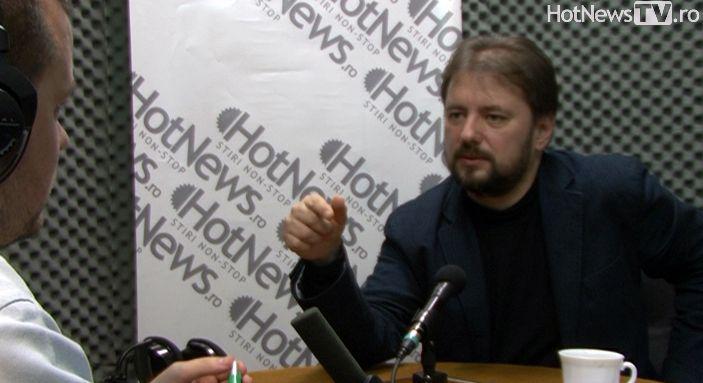 Cristian Parvulescu in studioul HotNews.ro, Foto: Hotnews