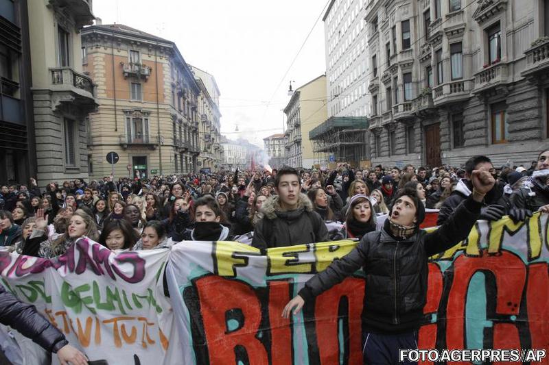 Proteste in Italia, Foto: Agerpres