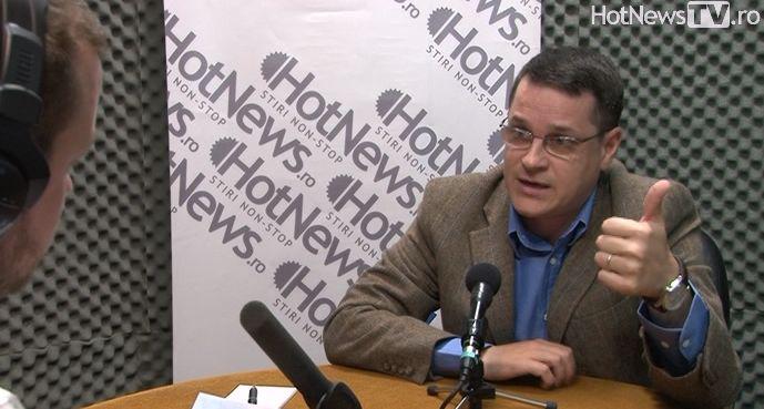 Eduard Hellvig in studioul HotNews.ro, Foto: Hotnews