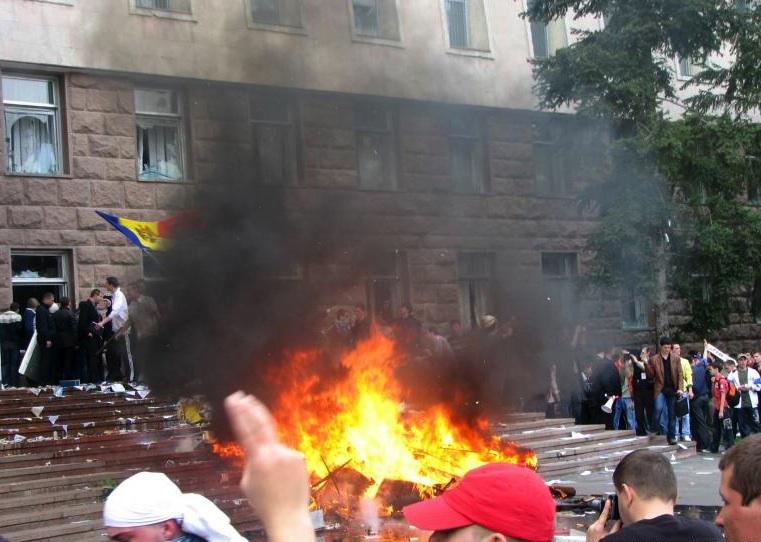 Imagini cu protestele de la Chisinau, Foto: Agerpres
