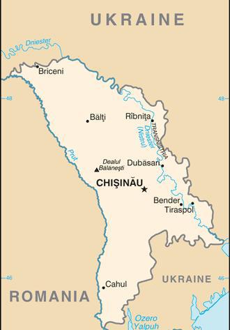 Transnistria si Moldova, Foto: CIA factbook