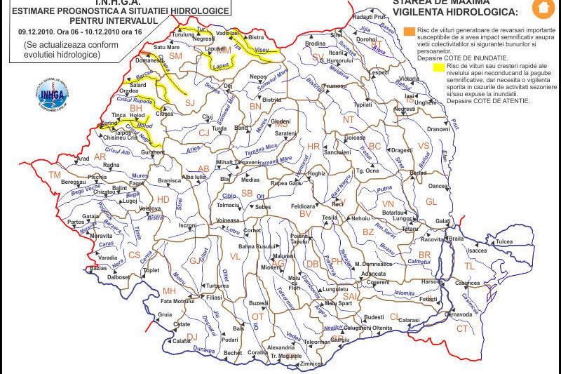 Atentionare hidrologica 8-15 dec., Foto: INHGA