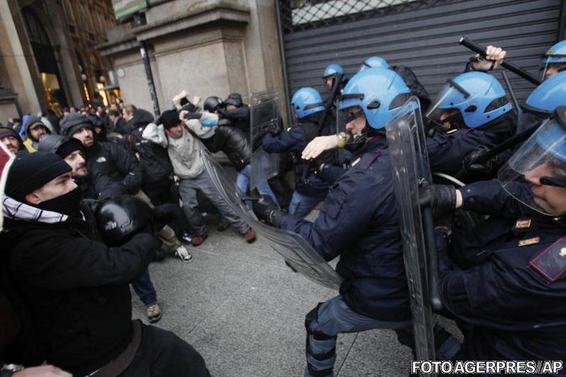 Violente la Milano, Foto: Agerpres