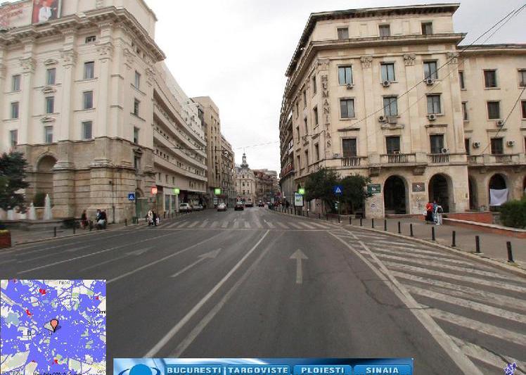 Exemplu de panorama NORC: Calea Victoriei , Foto: Captura NORC