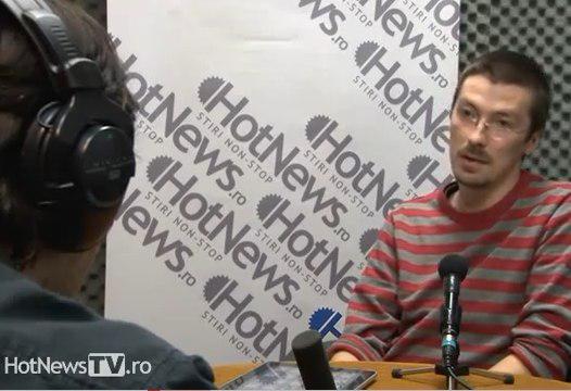 Paul Balogh in studioul HotNews.ro, Foto: Hotnews