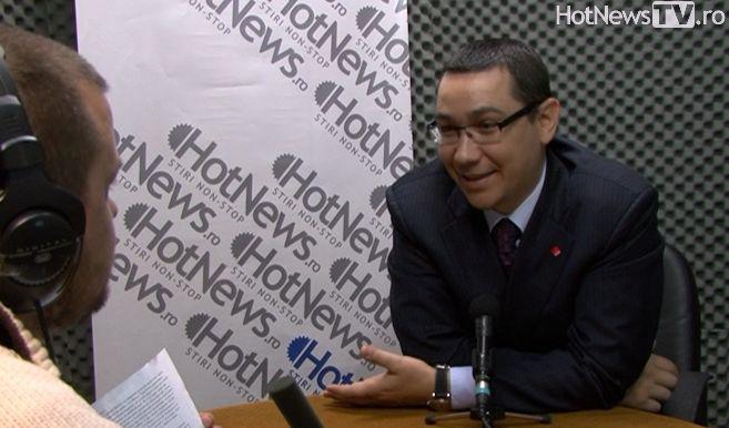 Victor Ponta in studioul HotNews.ro, Foto: Hotnews