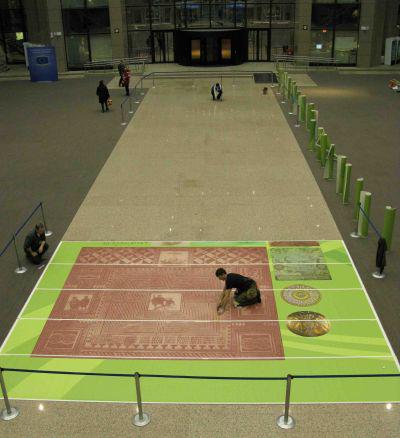 Covorul creat de artistii ungari, Foto: Presedintia ungara a UE