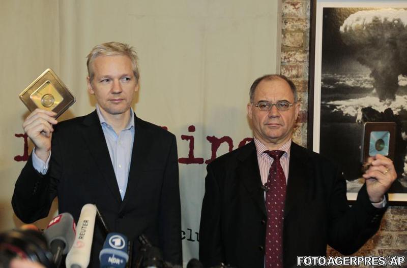 Julian Assange si Rudolf Elmer, Foto: Agerpres