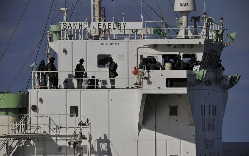 Comandourile sud-coreene pe nava Samho Jewelry, Foto: Reuters